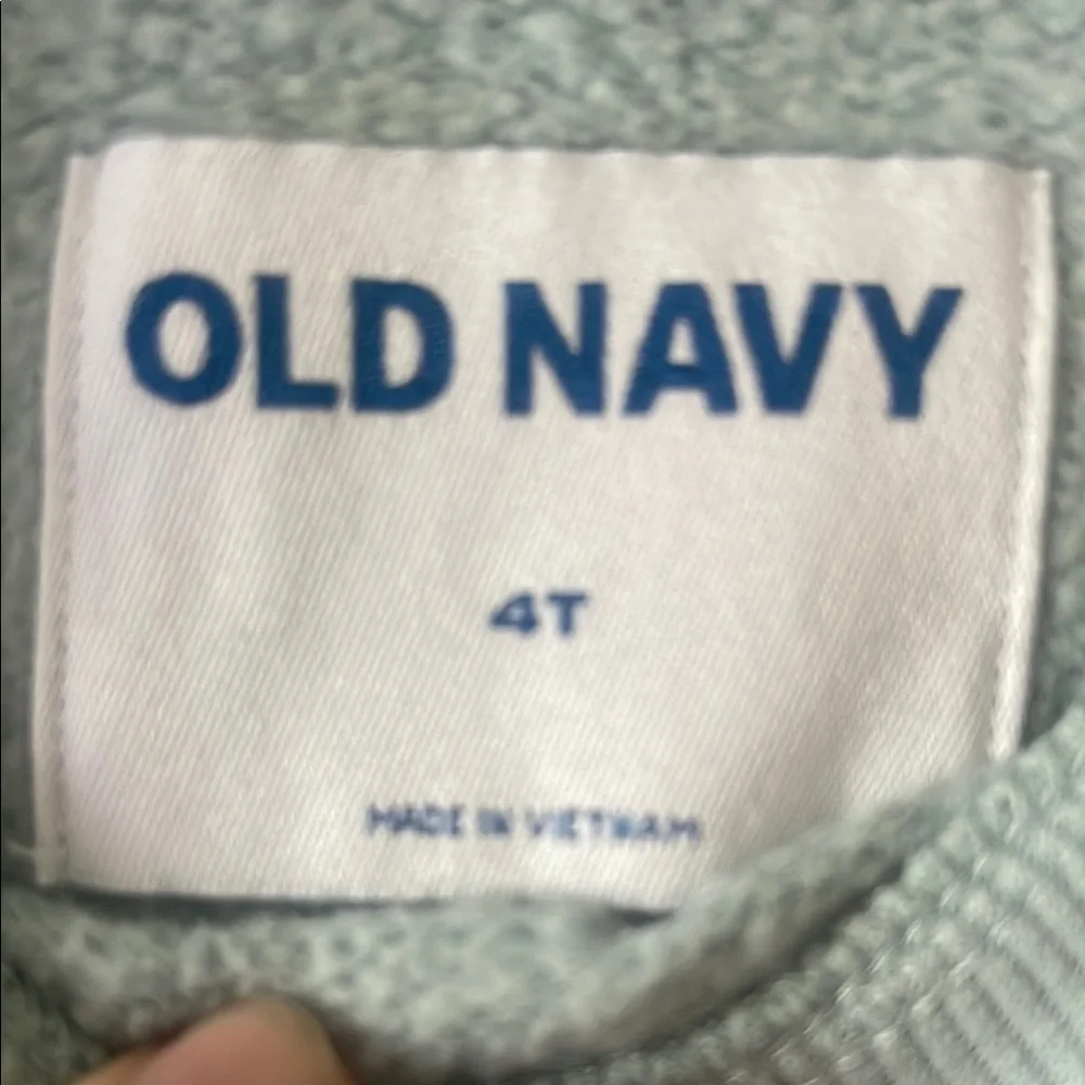 Old Navy Light Blue Crocodile Print Sweatshirt